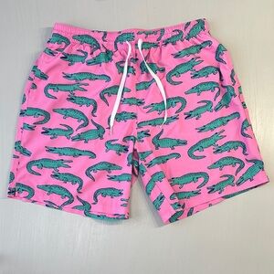 Chubbies Classic Swim Trunks, The Glades Pink Alligator